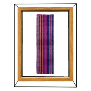Pièce d’étude : tissage herringbone tous violets