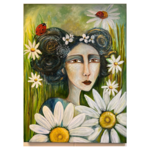 Femme aux marguerites